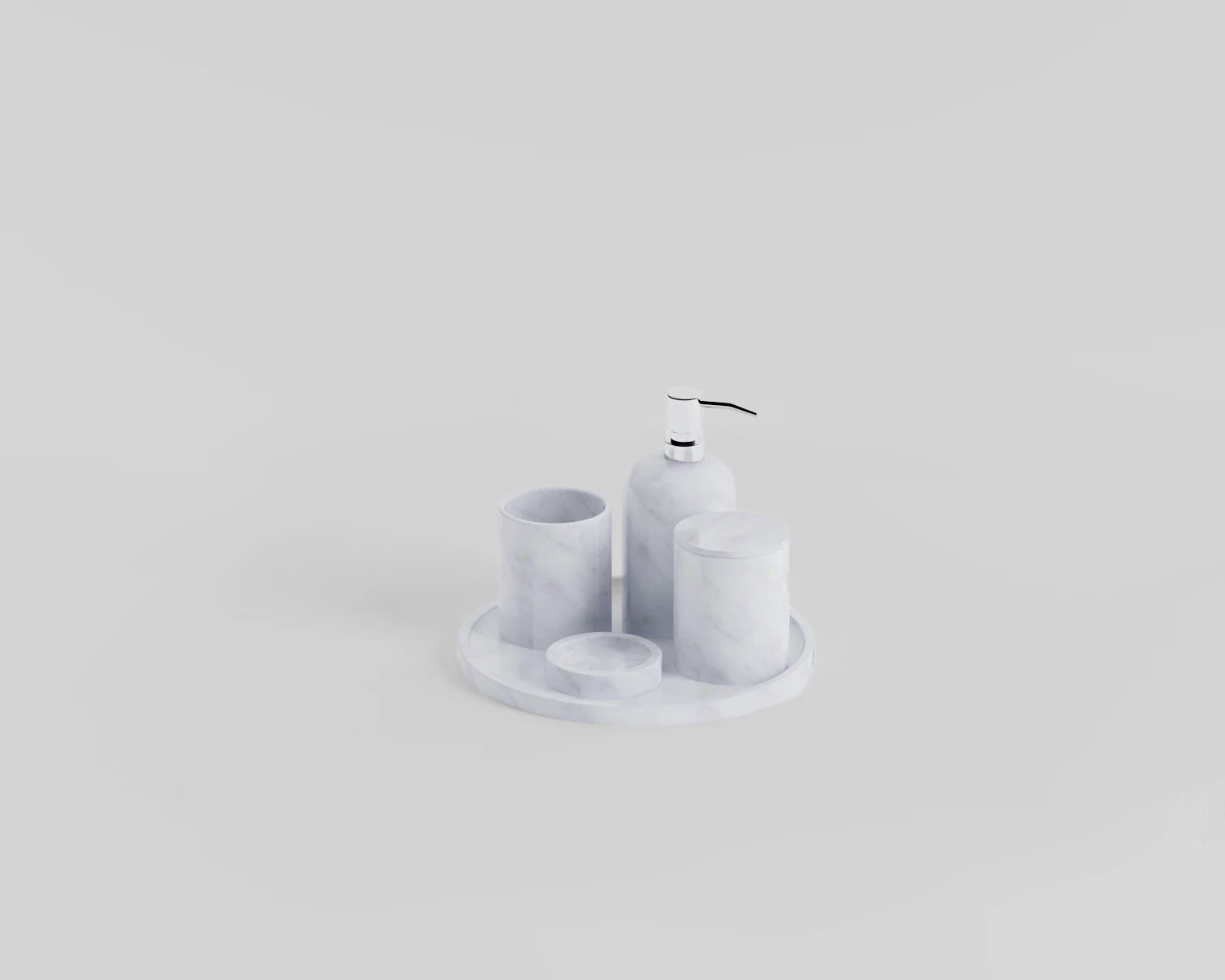 Mondovi - Mermer Banyo Seti